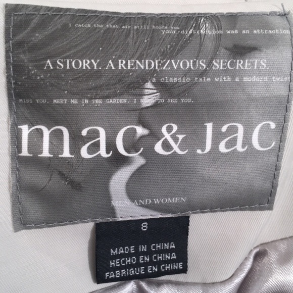 ✅ SOLD mac & jac Fall Tulip Jacket Cream / Taupe 8 - Picture 10 of 12